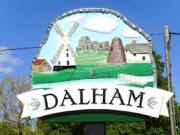 Photograph of the Dalham village sign